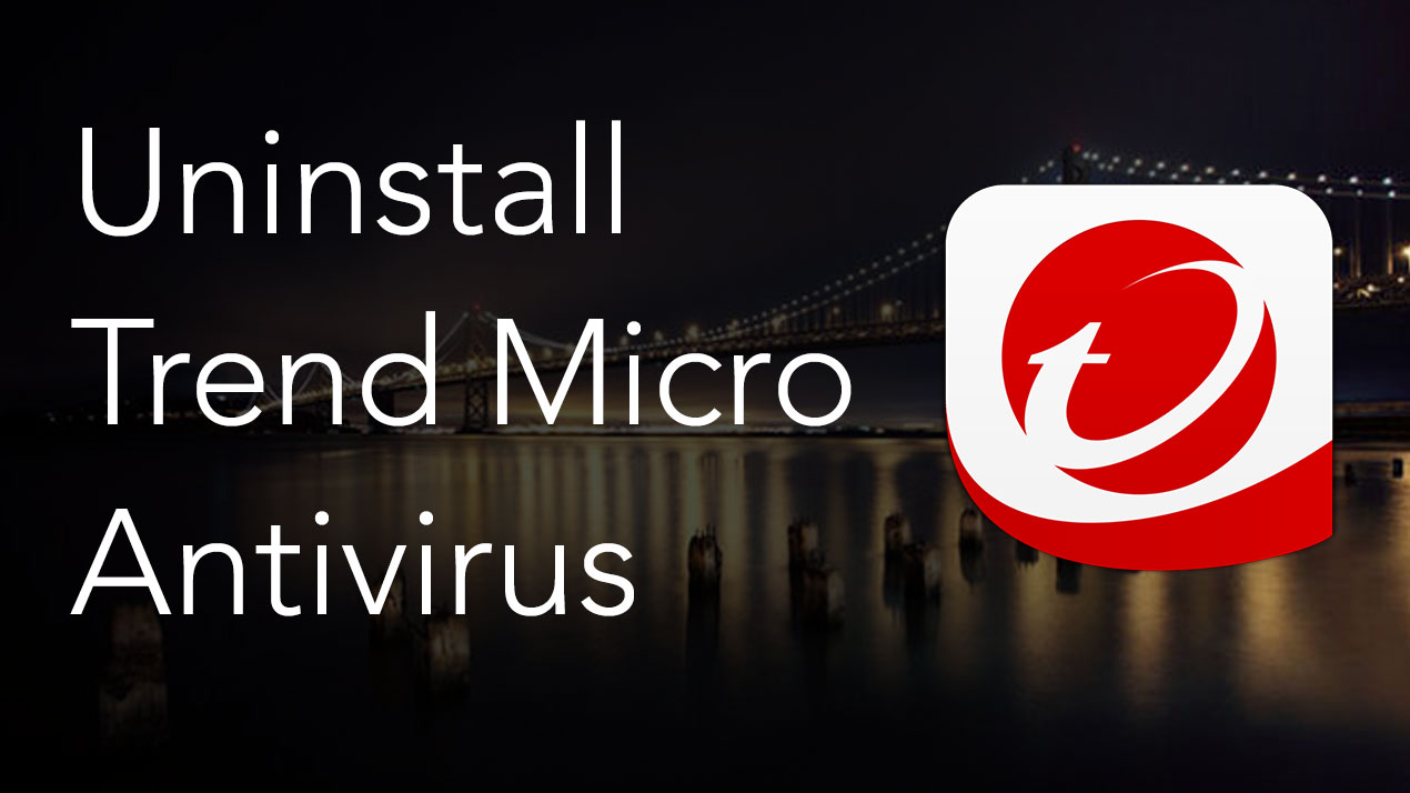 uninstall trend micro without password
